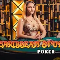 Caribbean Stud Poker logo by Evolution at 500 Casino